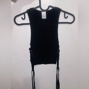 Zara crop top with side opening